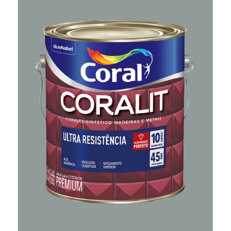 Esmalte-Premium-Sintetico-Brilhante-Coralit-Cinza-Medio-09L-Coral