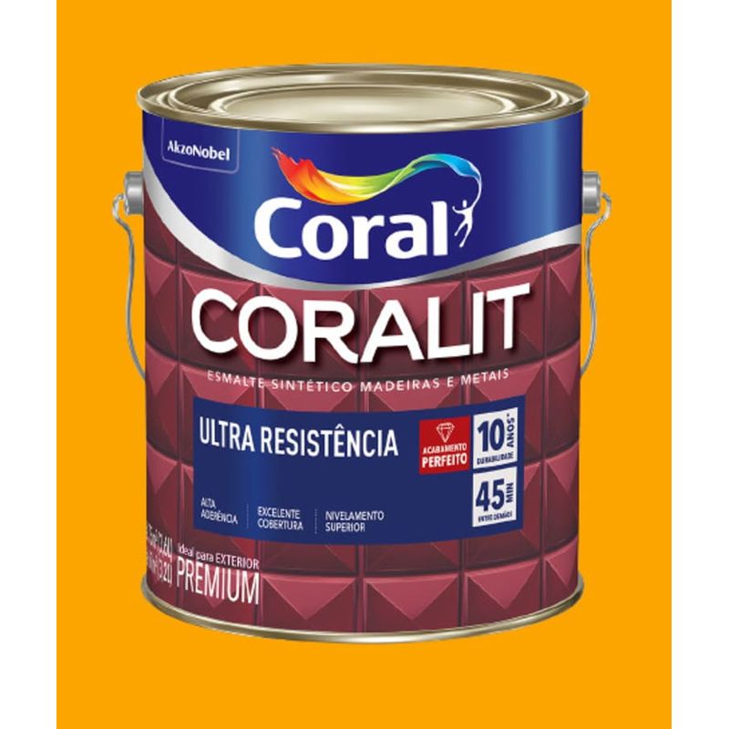 Esmalte-Premium-Sintetico-Brilhante-Coralit-Amarelo-36L-Coral