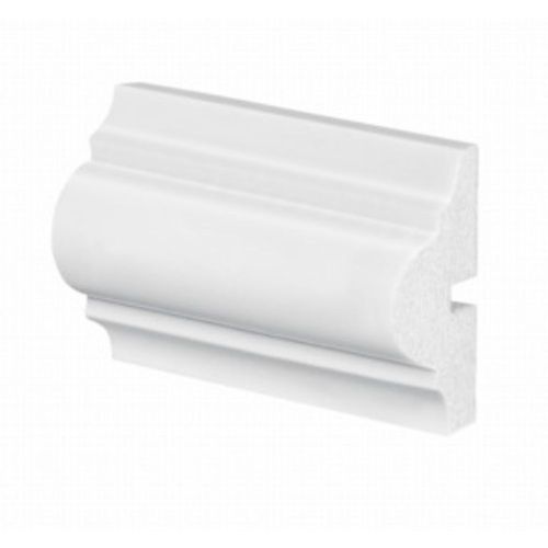 Rodameio Poliestireno Branco Frisado 6x23x240cm