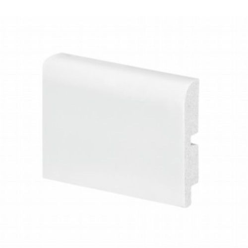 Rodapé Poliestireno P.U Quina Quebrada Branco Liso 7x1,5x240cm