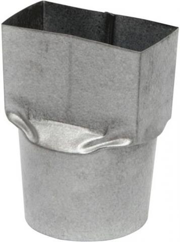 Bocal Misto Quadrado para Redondo Aço Corte 28 3" Zincado Calhaforte