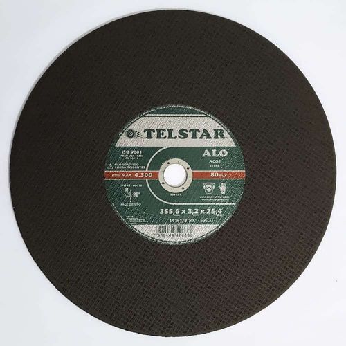 Disco de Corte para Aço 14" 355,6x3,2x25,4mm 2 Telas ALO Telstar