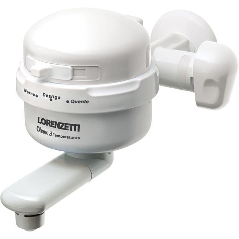 Torneira-Eletrica-Clean-de-Parede-Branca-Lorenzetti-220V-5500W