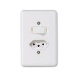 Conjunto-Interruptor-Simples-6A-250V-Tomada-10A-4x2-Branco-Stylus