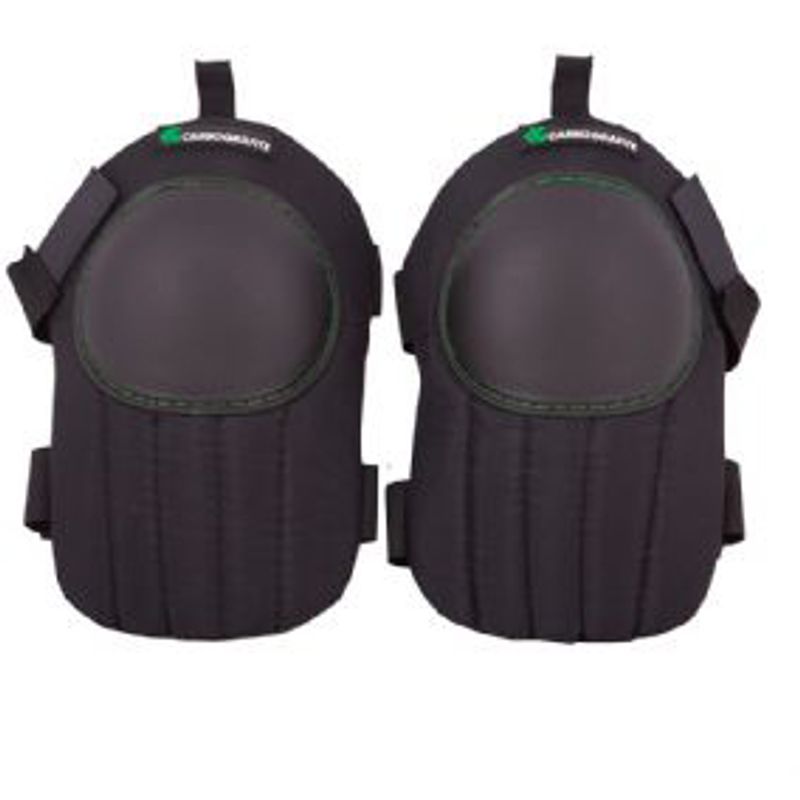 Joelheira-Tecido-Plastico-Preta-Velcro-Carbografite