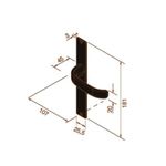 Fechadura-Externa-Perfil-Estreito-Serralheiro-Magnum-661-22mm-Cromada