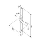 Fechadura-Externa-Perfil-Estreito-Serralheiro-Magnum-661-22mm-Preta