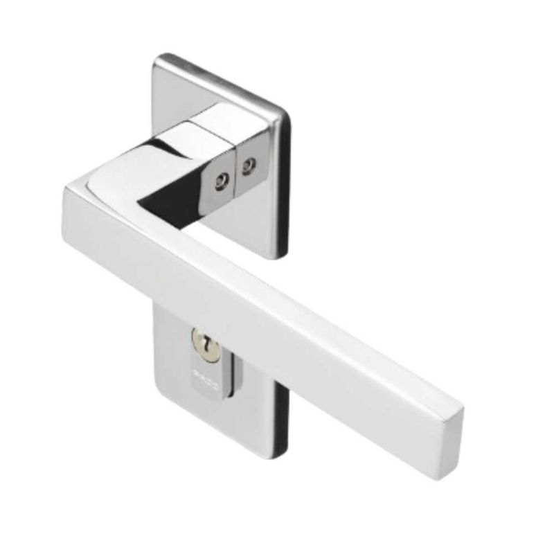 Fechadura-Externa-Roseta-Quadrada-Barra-940-90-55mm-Inox-Polido