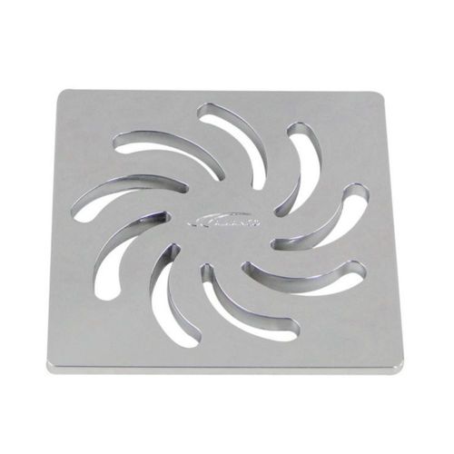 Grelha Quadrada PVC Cromada 15cm DN150 Amanco