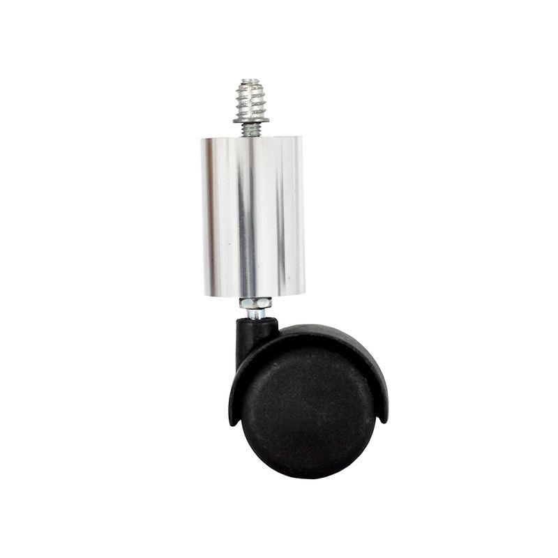 Pe-Redondo-para-Movel-com-Rodizio-e-Bucha-125mm-Aluminio-Polido
