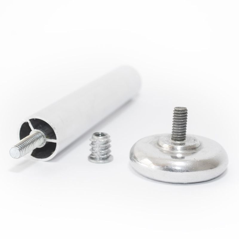 Pe-Tubular-para-Movel-com-Sapata-e-Bucha-1--100mm-Aluminio-Polido