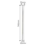 Pe-de-Mesa-Redondo-com-Sapata-Regulavel-740mm-para-Madeira-em-Aluminio