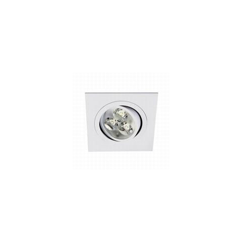 Spot LED Quadrado 7W 560 Lumens Luz Amarela