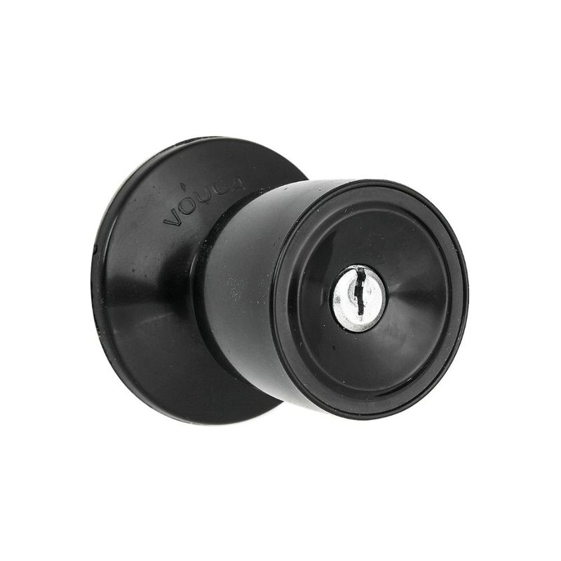 Fechadura-Tubular-Botao-Chave-90mm-Preta