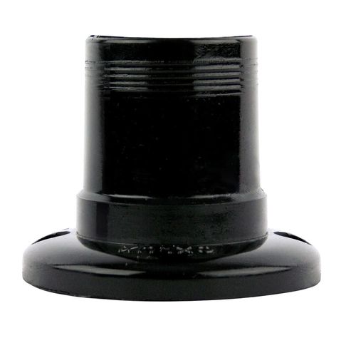 Soquete em Termoplástico Preto para Teto para Lâmpada E27