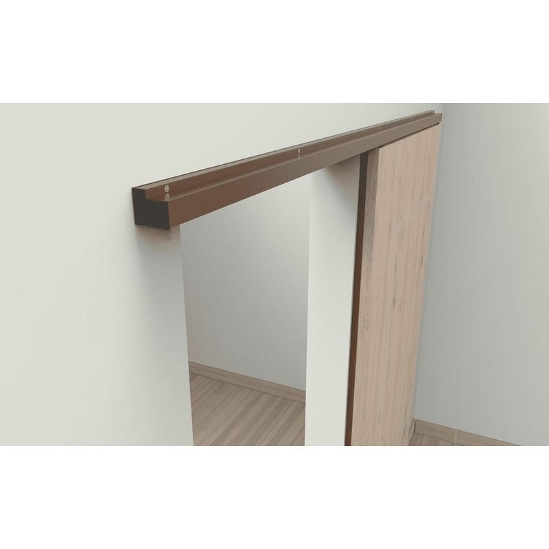 Kit-para-Porta-de-Correr-Suspenso-04-Rodizios-2m-60Kg-Aluminio-Marrom
