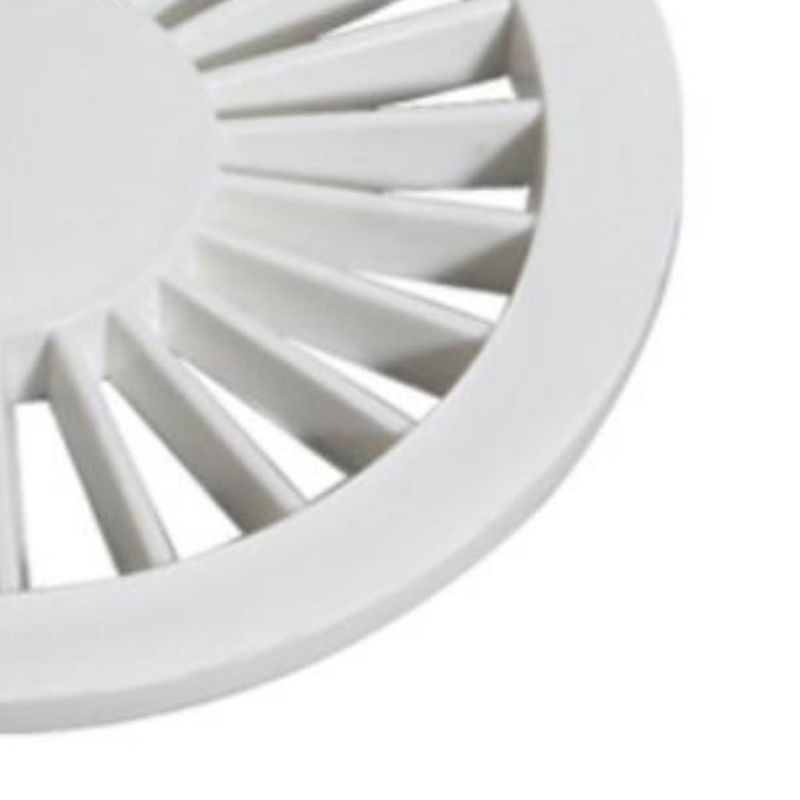 Grelha-Redonda-PVC-Branca-10cm-DN100-Luconi