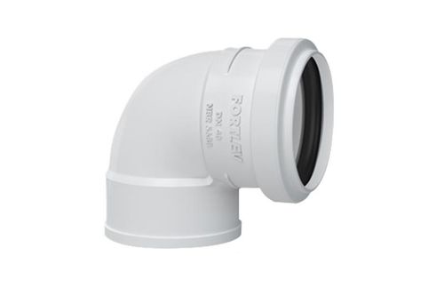Joelho 90 com Anel para Esgoto Série Normal PVC DN 40 Fortlev