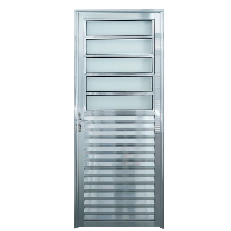 Porta-Basculante-Vidro-Boreal-Aluminio-Brilhante-Direito-210X80cm