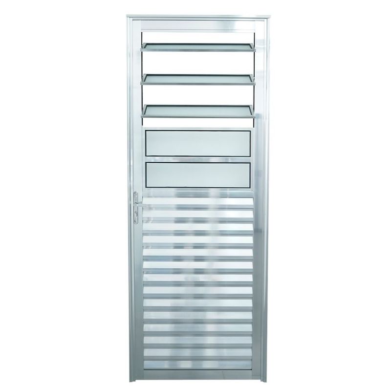 Porta-Basculante-Vidro-Boreal-Aluminio-Brilhante-Direito-210X80cm