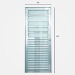 Porta-Basculante-Vidro-Boreal-Aluminio-Brilhante-Direito-210X80cm
