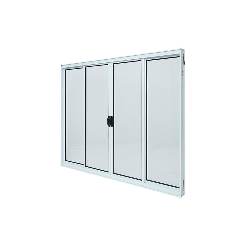 Janela-de-Correr-4-Folhas-sem-Grade-Aluminio-Branco-100x120cm