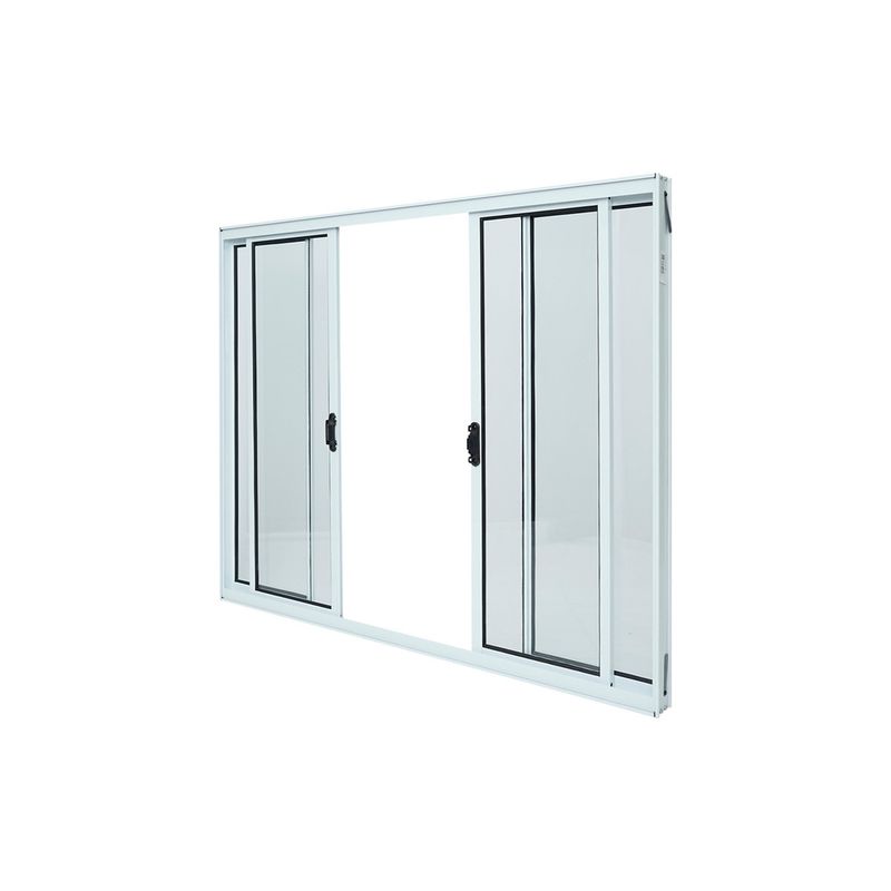 Janela-de-Correr-4-Folhas-sem-Grade-Aluminio-Branco-100x120cm