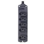 Tomada-Multipla-com-5-tomadas-de-2-Polos---Terra-10-Amperes-Preta