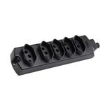 Tomada-Multipla-com-5-tomadas-de-2-Polos---Terra-10-Amperes-Preta