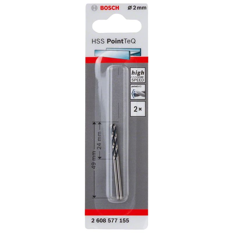 Broca-de-Aco-Rapido--HSS--PointTeQ-2mm-5-64--com-2-Pecas-Bosch