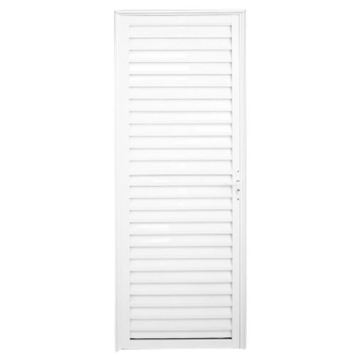 Porta Palheta Alumínio Branco Esquerdo 210x90cm
