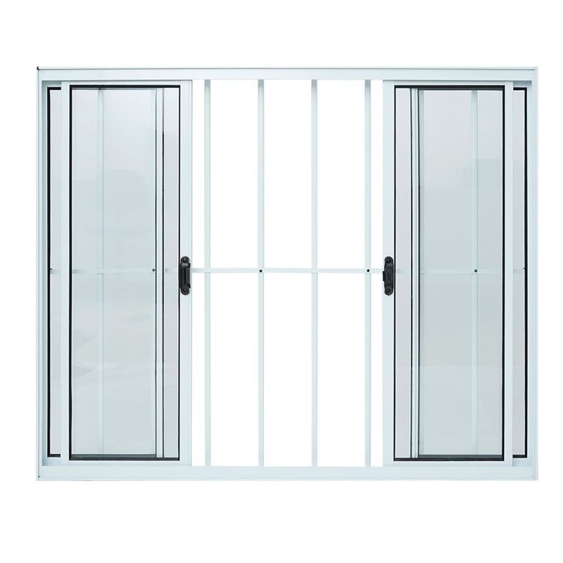Janela-de-Correr-4-Folhas-com-Grade-Aluminio-Branco-120x200cm