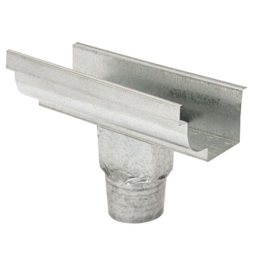 Emenda com Bocal Moldura Aço Corte 33 4" Galvalume Calhaforte