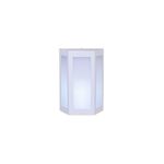Arandela-Bolt-Trapezio-em-Aluminio-Branco-para-1-Lampada-E27