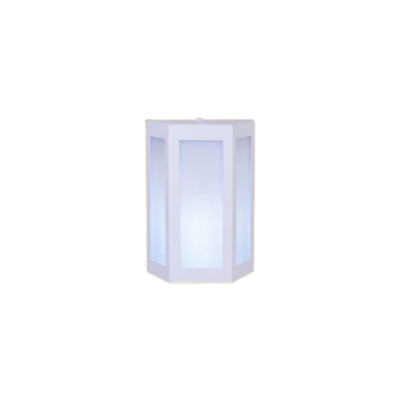 Arandela-Bolt-Trapezio-em-Aluminio-Branco-para-1-Lampada-E27