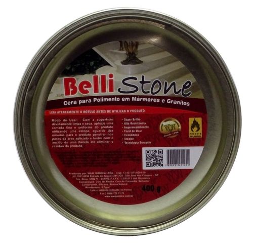 Cera de Carnaúba Bellistone em Pasta para Pedras 400g