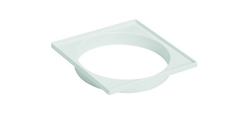 Porta Grelha Quadrado para Grelha Quadrada PVC Branco DN100 Amanco