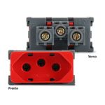 Modulo-Tomada-2P-T-20A-250V-Vermelho-Linha-B3