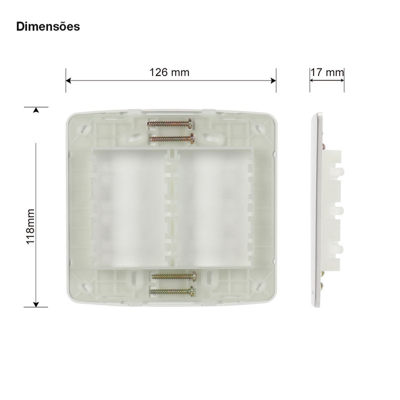 Placa-Cega-4x4-com-Suporte-Branca-Linha-B3