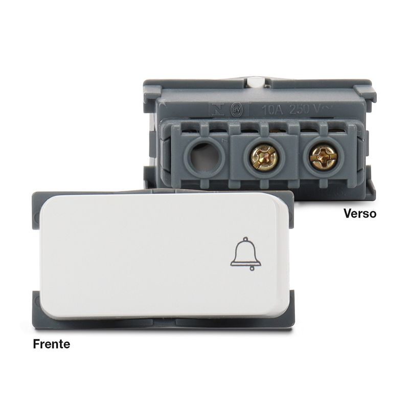 Modulo-Pulsador-para-Campainha-10A-250V-Branco-Linha-B3