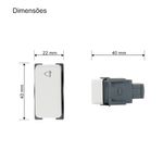 Modulo-Pulsador-para-Campainha-10A-250V-Branco-Linha-B3
