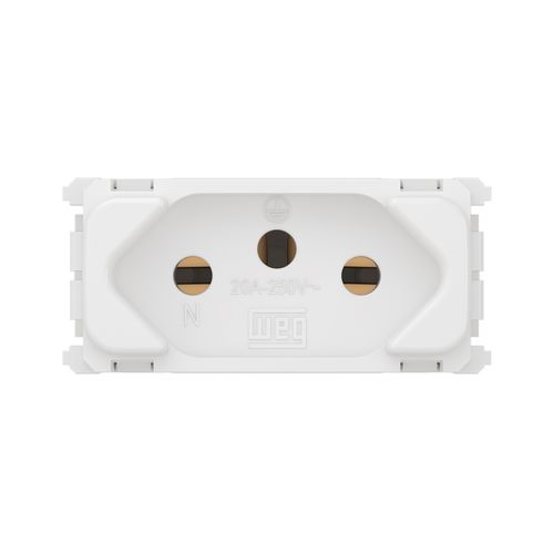 Módulo Tomada 2P+T 20A/250V Branco Composé