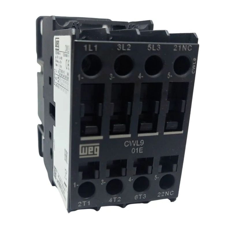 Contator-Tripolar-CWL-1NF-9A-Bobina-220V-Weg