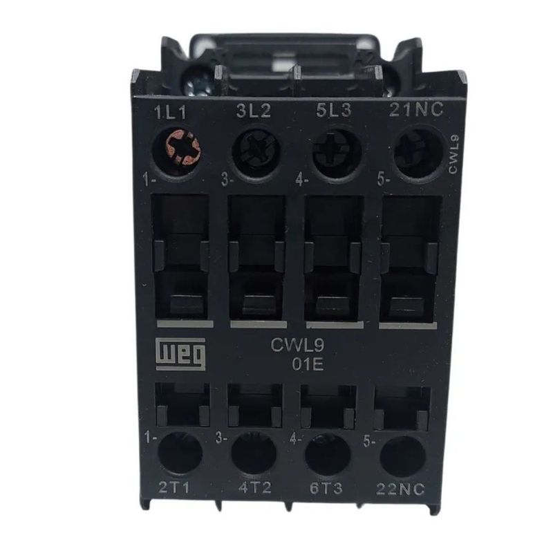Contator-Tripolar-CWL-1NF-9A-Bobina-220V-Weg