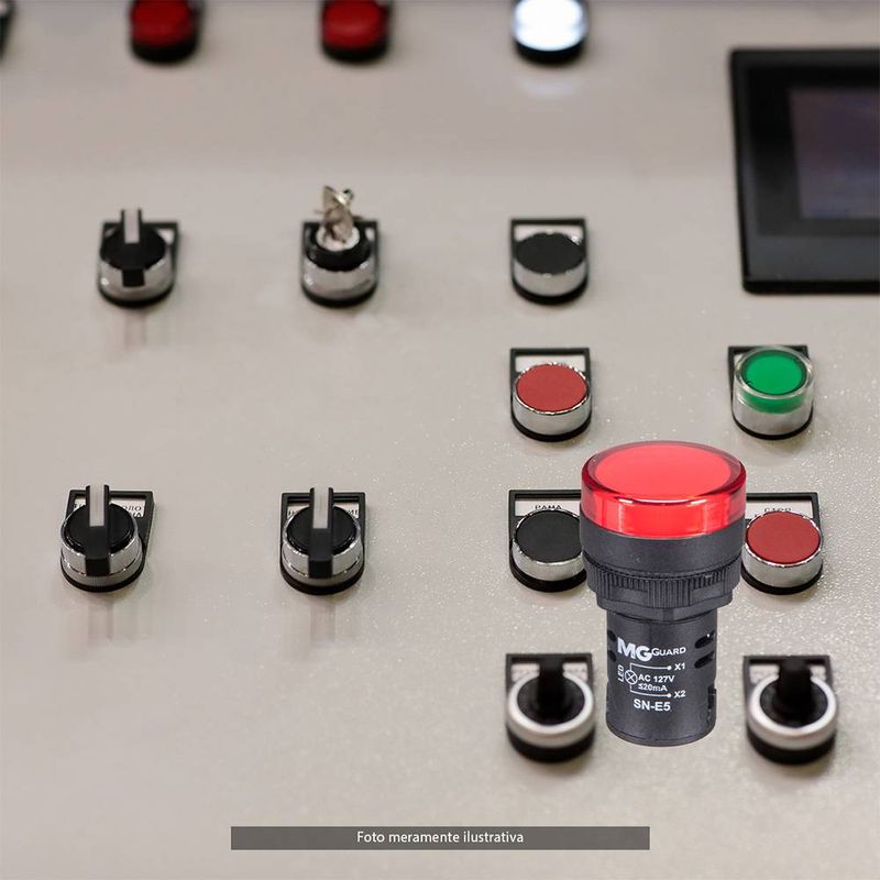 Sinaleiro-Led-Monobloco-127V-IP65-Vermelho-Margirius