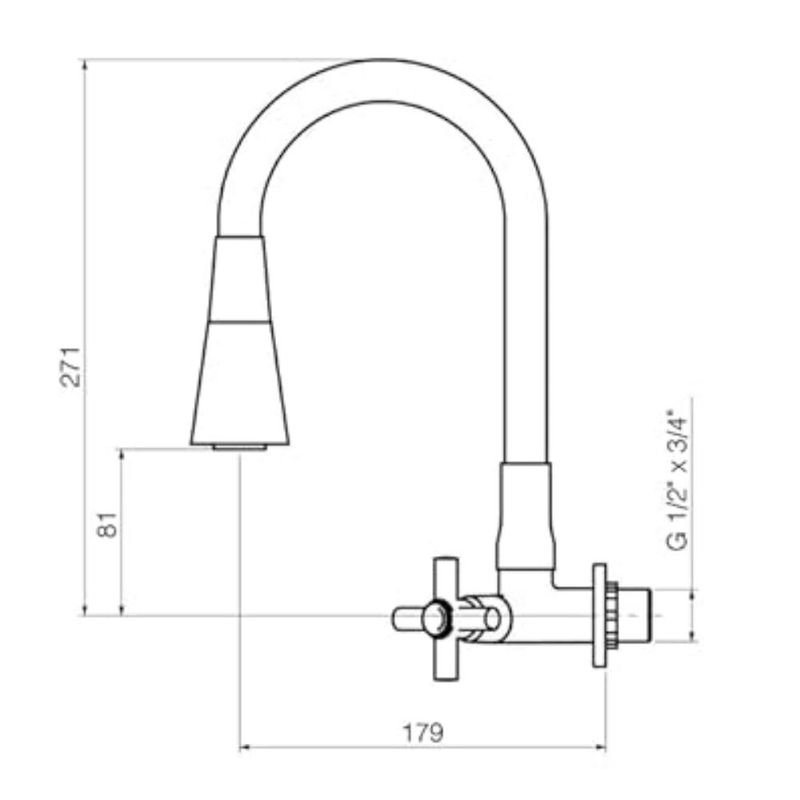 Torneira-para-Cozinha-Parede-1-4V-Bica-Alta-Cromado-Conic-3068-C29
