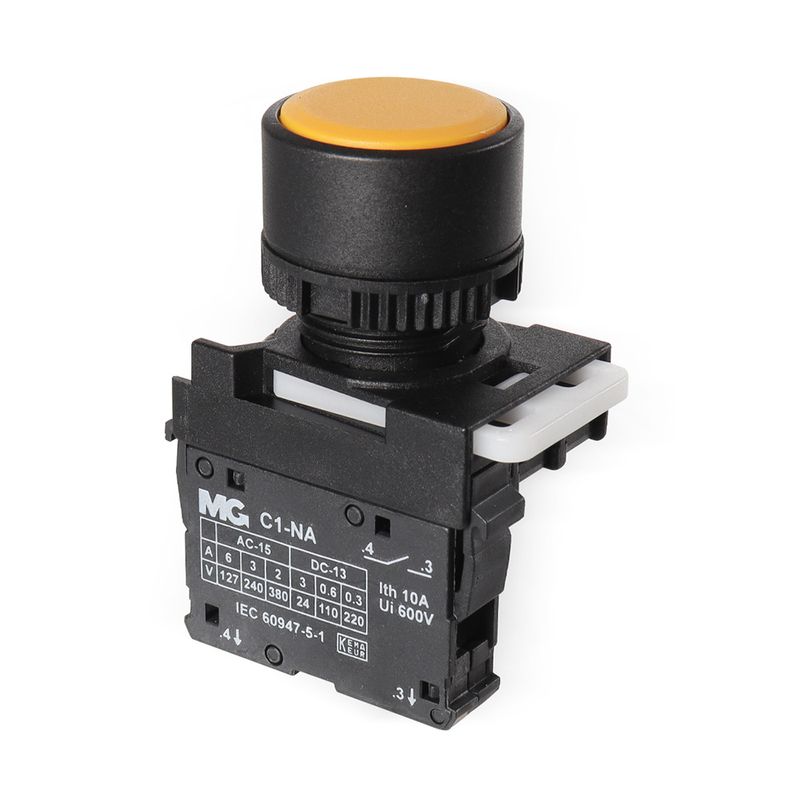 Botao-Pulsador-Simples-1NA-IP65-Amarelo-Margirius