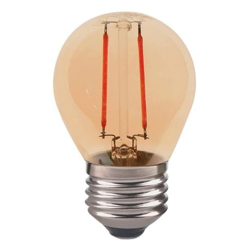 Lâmpada de LED Retrô Bolinha G45 2W E27 180 Lúmens Luz Âmbar