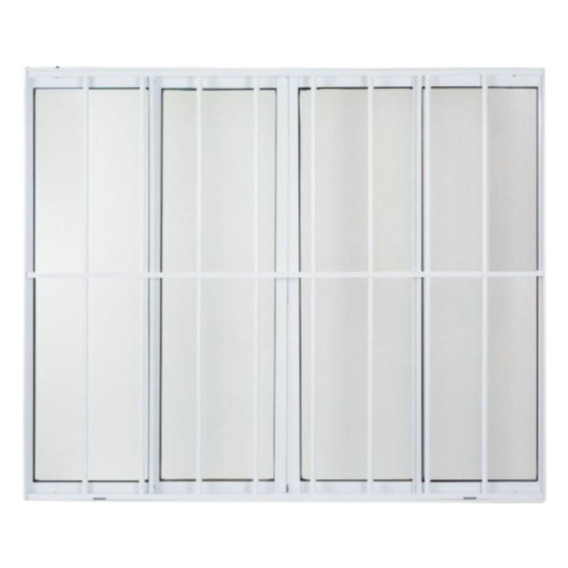 Janela-de-Correr-4-Folhas-com-Grade-Aluminio-Branco-100x200cm
