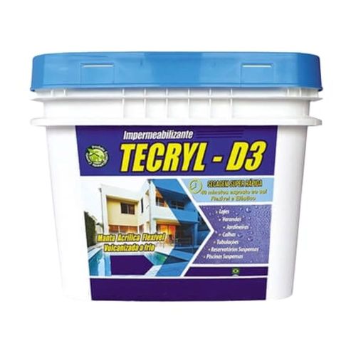 Manta Líquida Acrílica D3 Branca 4Kg Tecryl